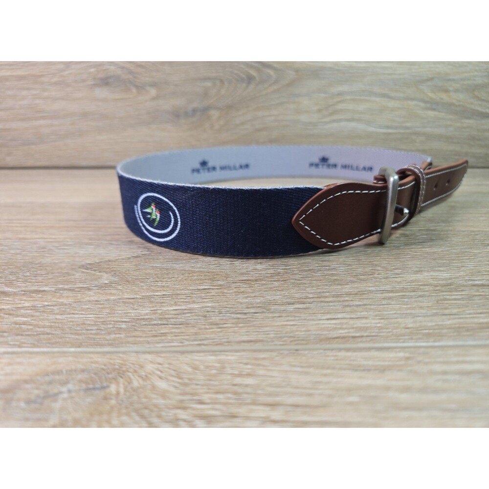 Peter Millar Boys Youth XL Castle Pines Golf Club Embroidered Ribbon Belt